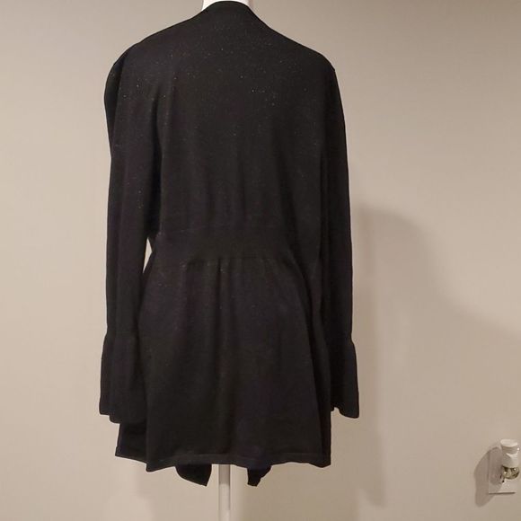 White House Black Market black shimmer long sleeve sweater, S - Picture 4 of 6